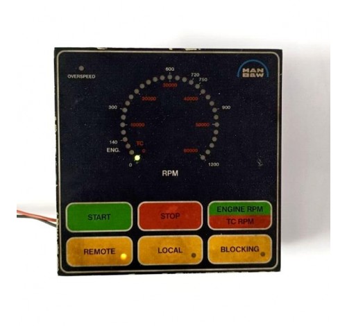 MAN B&W START BOX1639294-6 ENGINE CONTROL PANEL