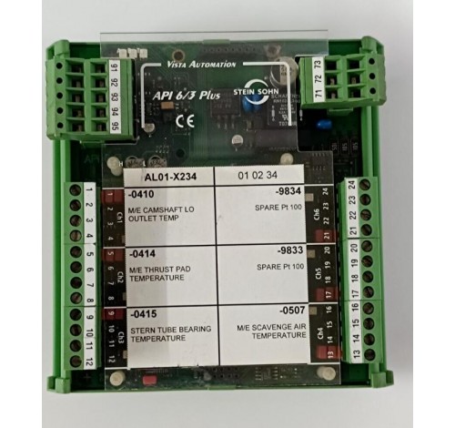 STEIN SOHN API 6/3 PLUS F102004A REV.:F ANALOG MODULE VISTA AUTOMATION